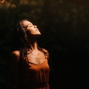 Stillness Satori Earth Without Us - Woman looking to the sky